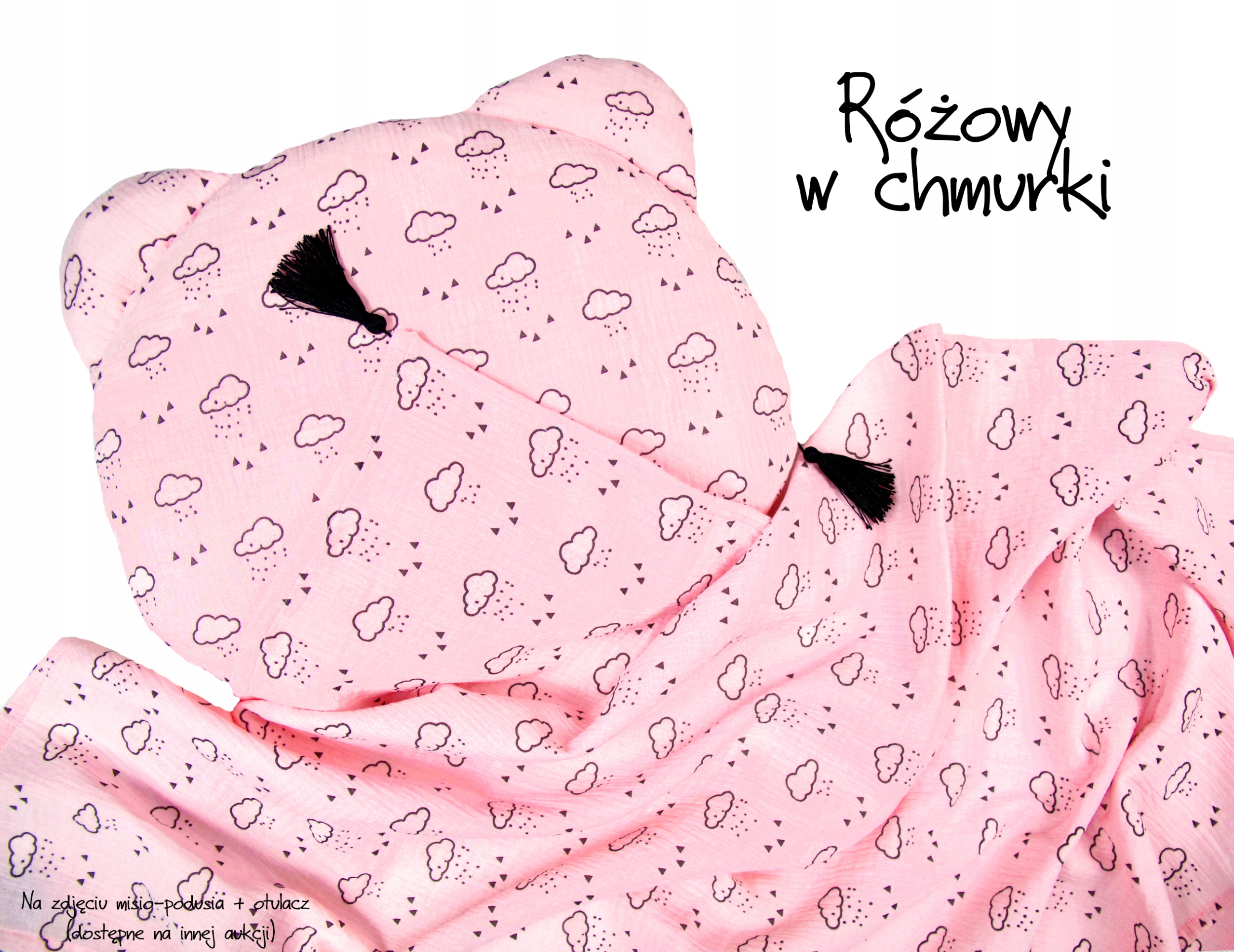 Poduszka MUŚLINOWA __ Frędzelki __ 40x60 PIKOWANA Płeć chłopcy dziewczynki unisex