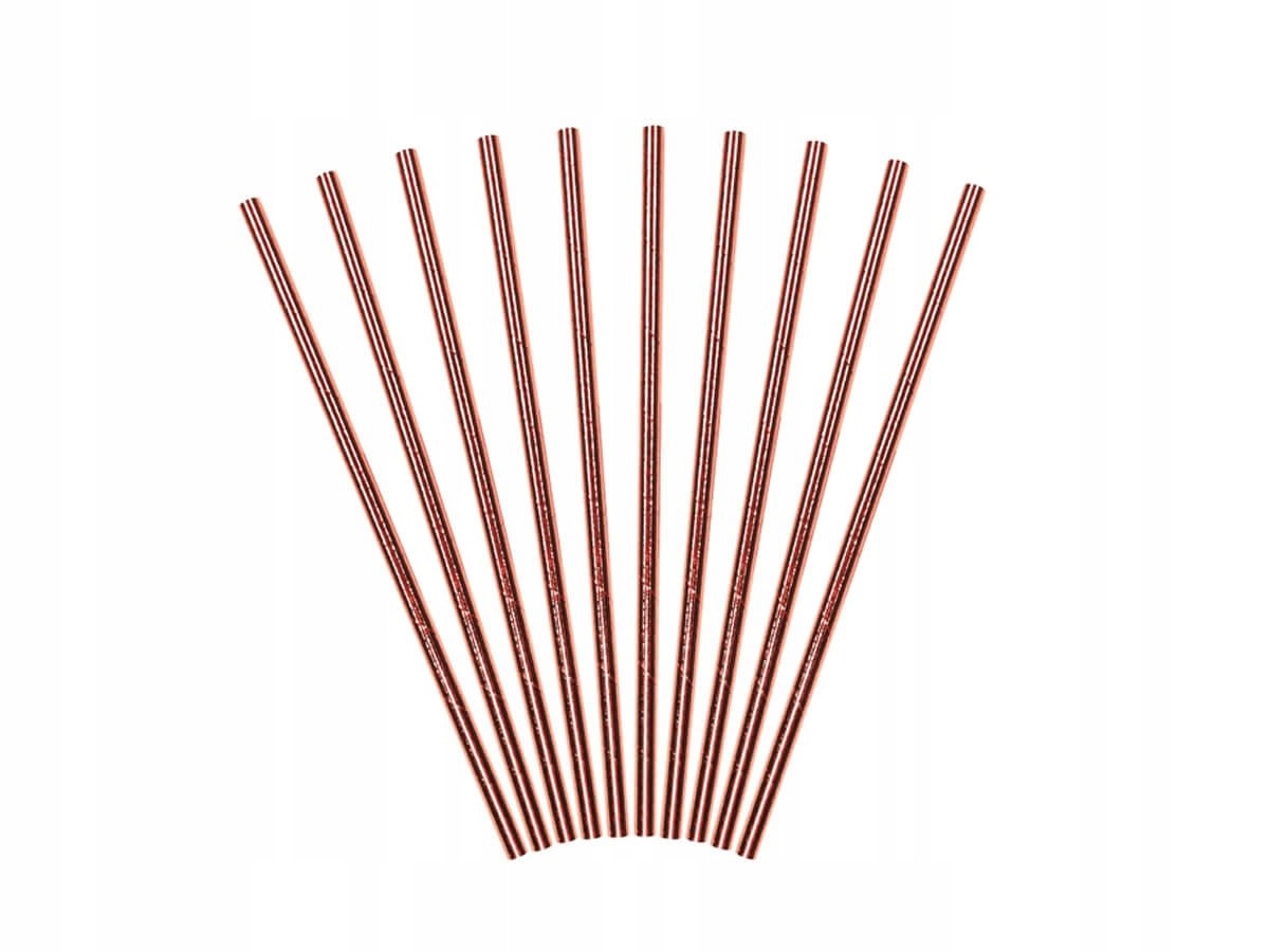 

Zestaw różowe złoto Rose Gold słomki