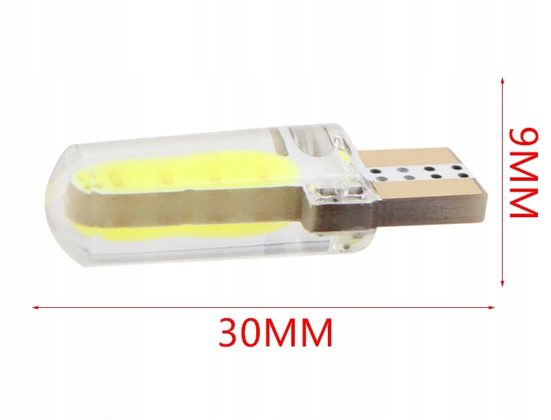 LED 2 COB W5W T10 SILIKON CRYSTAL BLUE NIEBIESKA Typ W5W / W2,1x9,5d