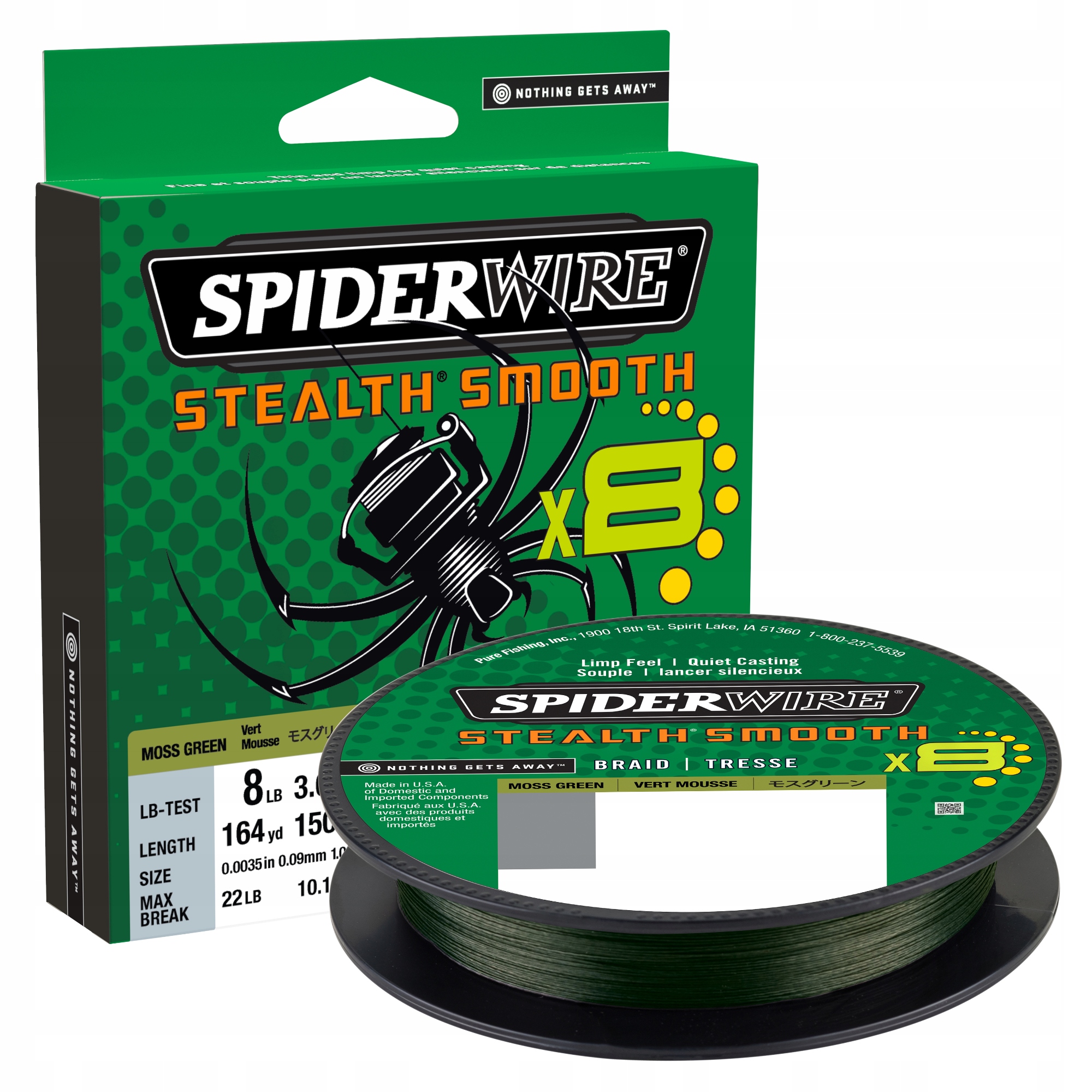 Plecionka Spiderwire Stealth Smooth 0,06 mm x150 m 5.4kg Na Okonia, Pstraga