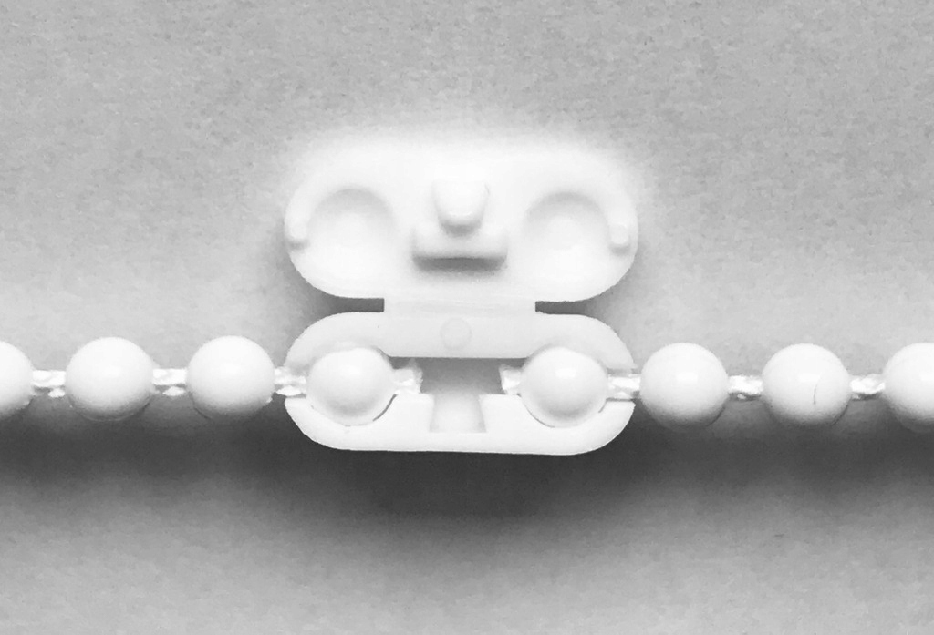 Łącznik łańcuszka rolet kulki 4,5mm BIAŁY 5 sztuk Średnica 4.5 mm
