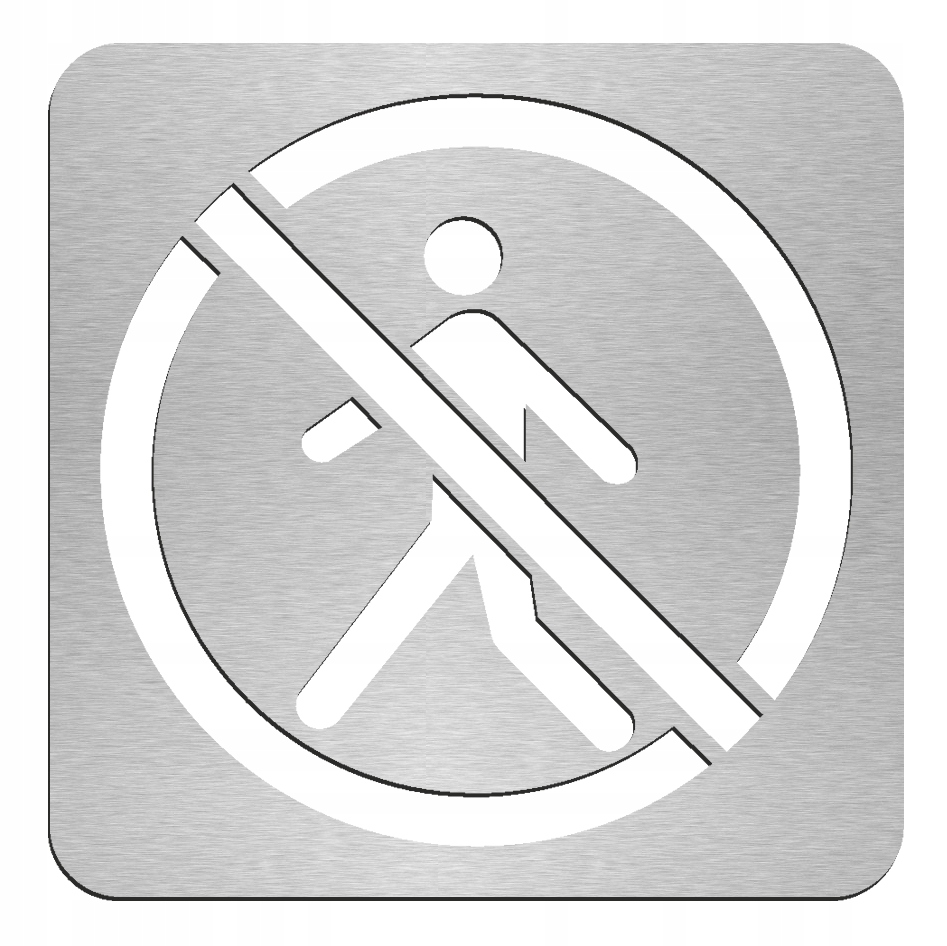 Piktogram, Tabliczka, znak ZAKAZ PRZEJŚCIA