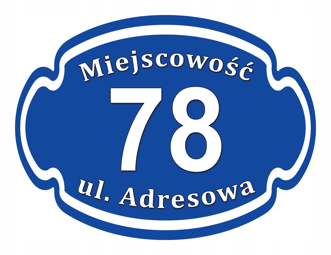 

Tabliczka Adresowa Adres Numer Na Dom znak ulica