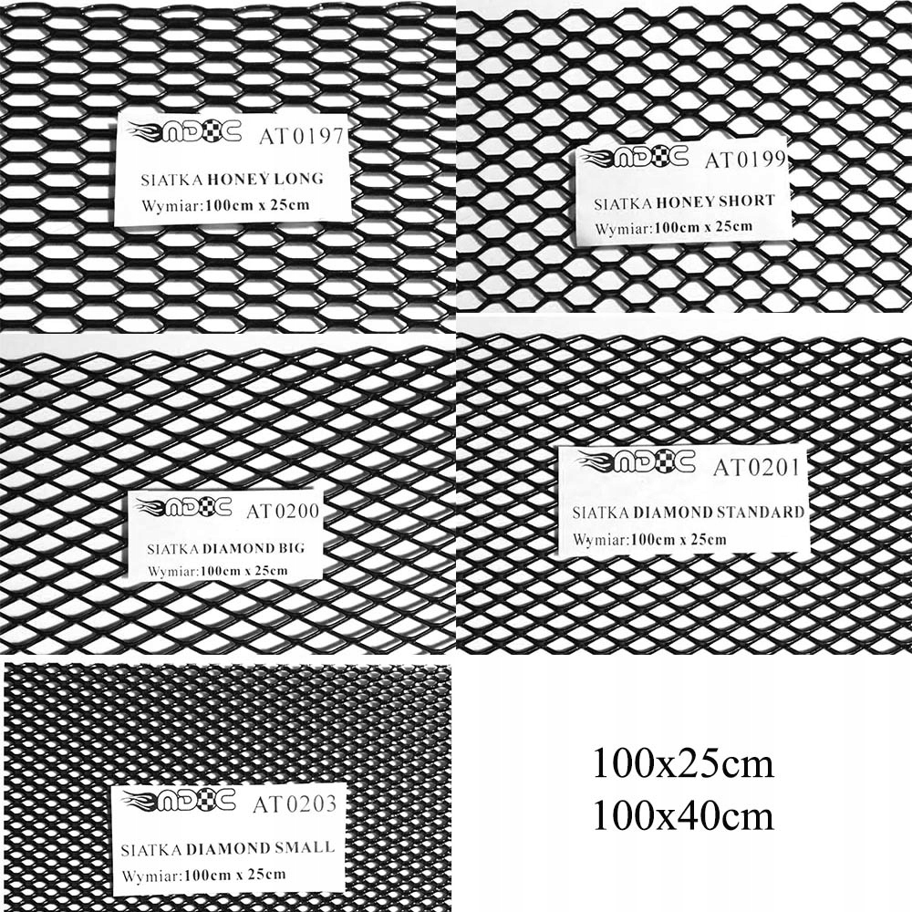 MDC SIATKA TUNINGOWA do zderzaka kratka wlot grill DIAMON SMALL 100x40cm Producent MDC