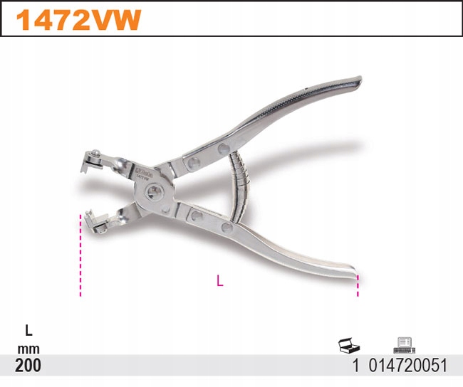 SZCZYPCE DO OPASEK SAMOZACISKOWYCH BETA 1472VW Producent code 1472VW