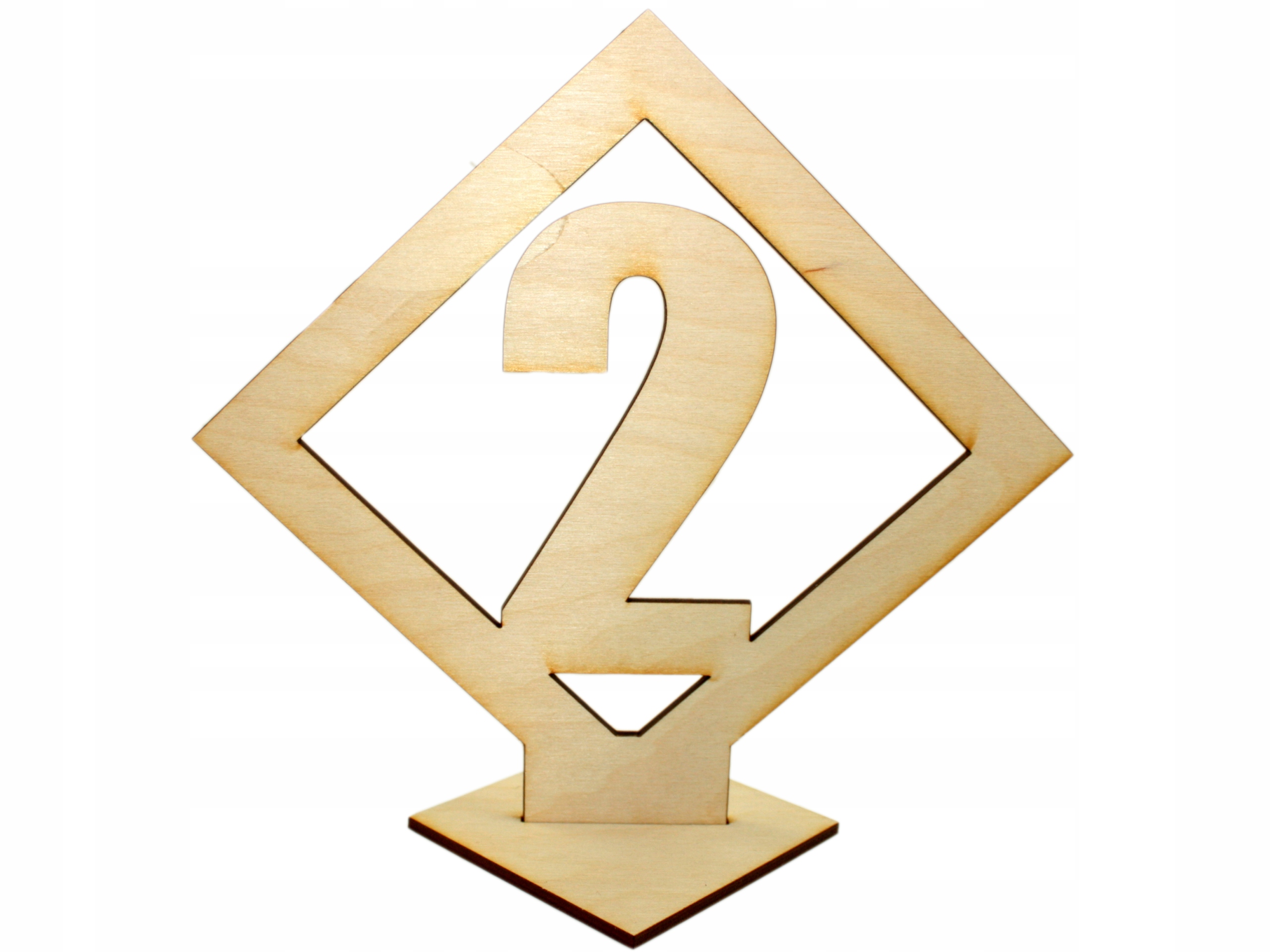 CYFRY NA STOŁY numery do postawienia sklejka 1-9 Rodzaj drewno