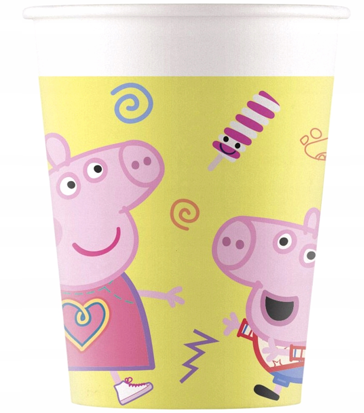 KUBECZKI JEDNORAZOWE ŚWINKA PEPPA PIG-8SZT-0337