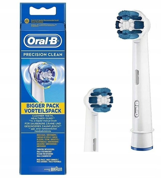 KOŃCÓWKI BRAUN ORAL-B PRECISION CLEAN ORYGINALNE