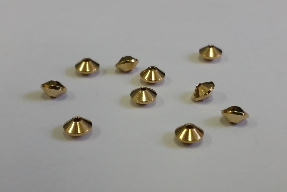 BECZUŁKI MOSIĘŻNE POLEROWANE 10-SZTUK ROZMIAR-0