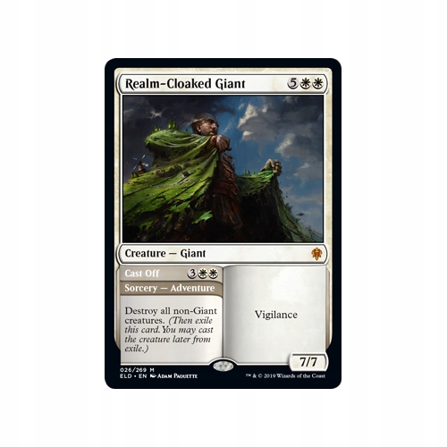 Mtg Realm-Cloaked Giant Foil (Mythic Rare)