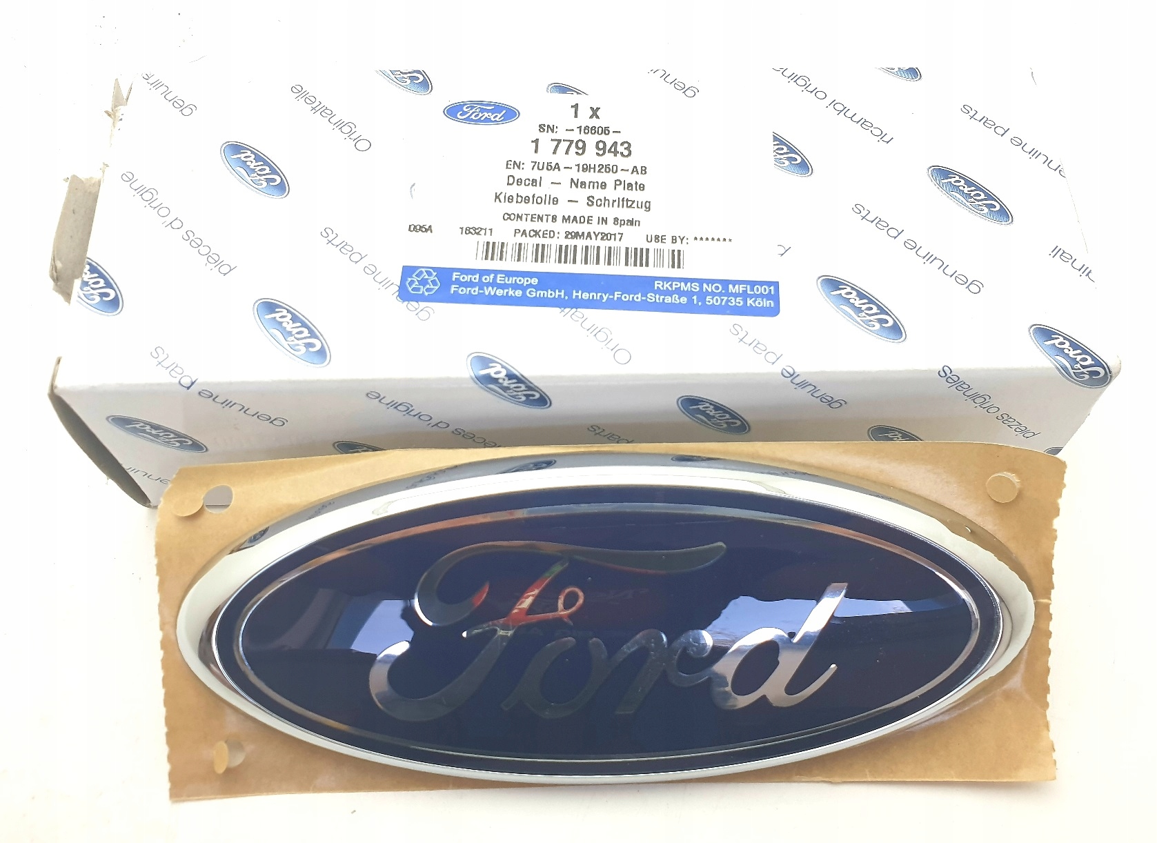 1779943 - FORD C-MAX 07-ЭМБЛЕМА ЗАДНЯЯ ЭМБЛЕМА БАГАЖНИКА ОРИГИНАЛ