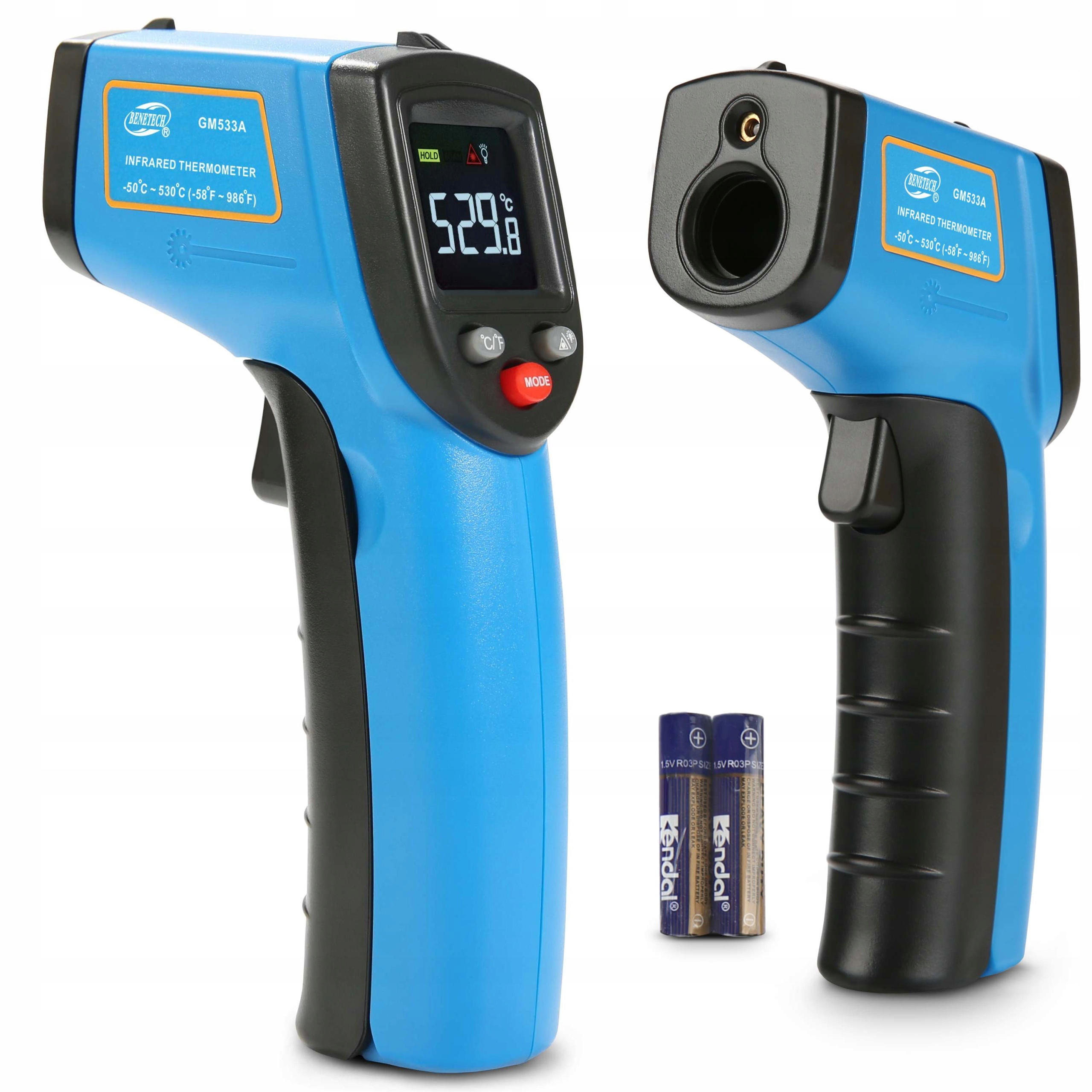 

Pirometr Termometr Laserowy Bezdotykowy -50 +530°C