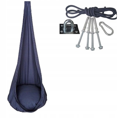 

Huśtawka hamak-kokon siedzisko bujak Montaż