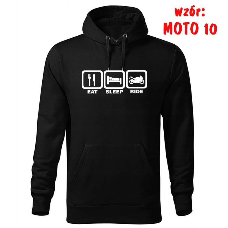 BLUZA Z KAPTUREM LUBIĘ ZAPIERDALAĆ L Materiał dominujący bawełna