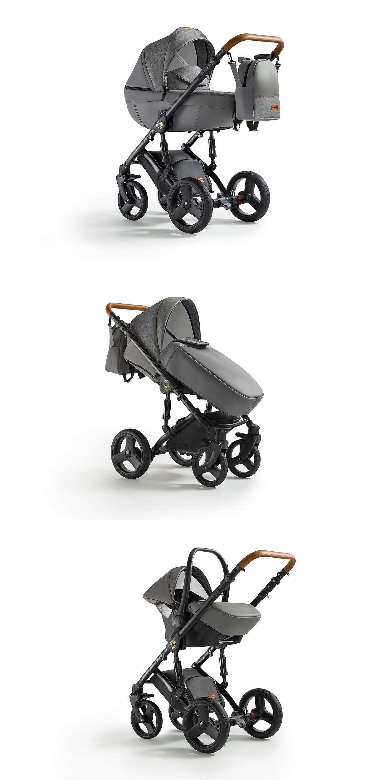 WÓZEK DZIECIĘCY VERDI ORION 3W1+TORBA + AKCESORIA Zestaw 3w1