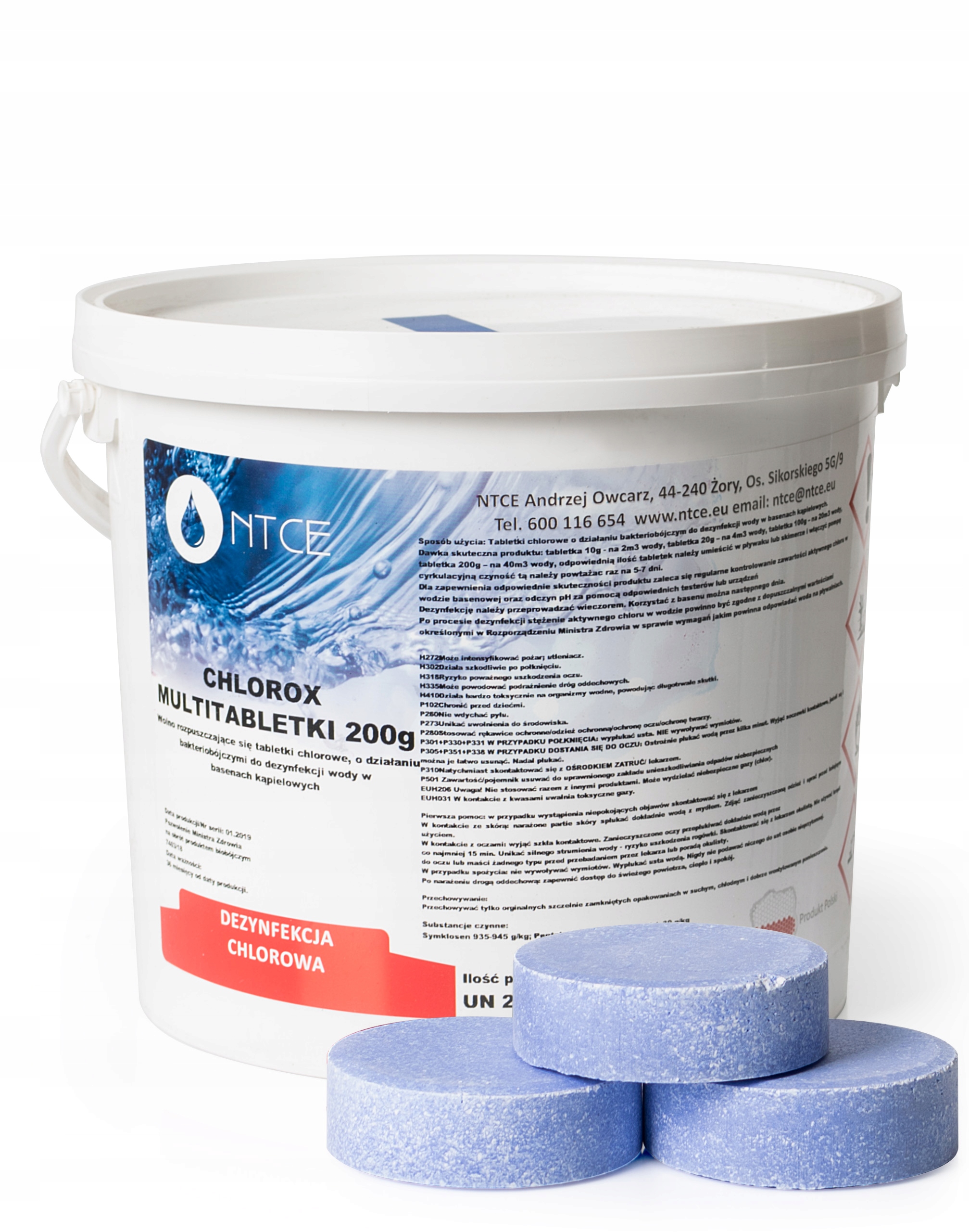 

Chlor Blue Multi Tabletki Chlorowe 200g Ntce 5kg