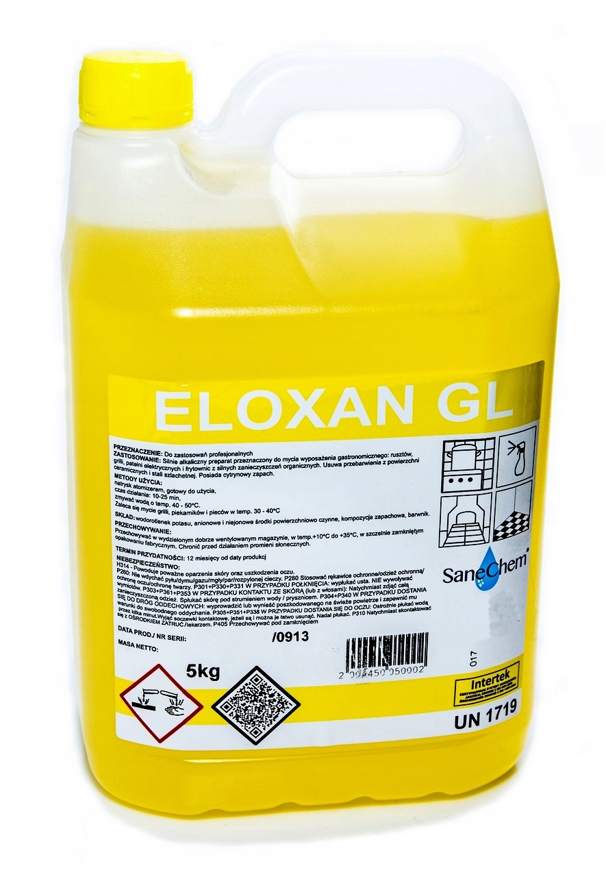 

*eloxan Gl* do trudnych zabrudzeń HoReCa 5kg