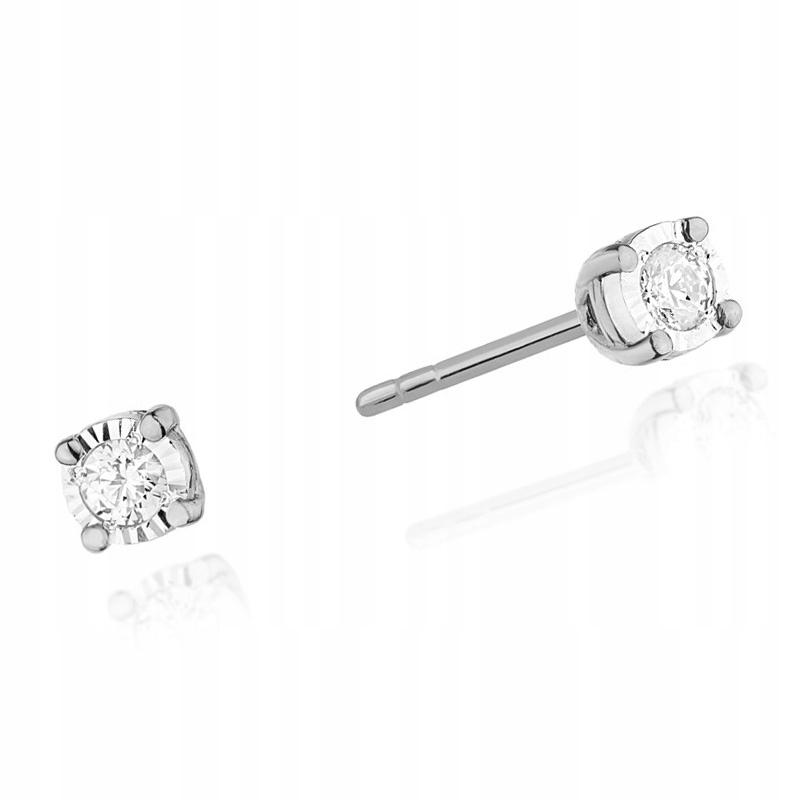 

Kolczyki Z Białego Złota Z Brylantami 0,16ct