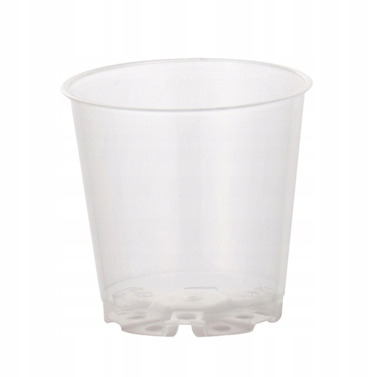 Doniczka transparentna - średnica - 6 cm Storczyk