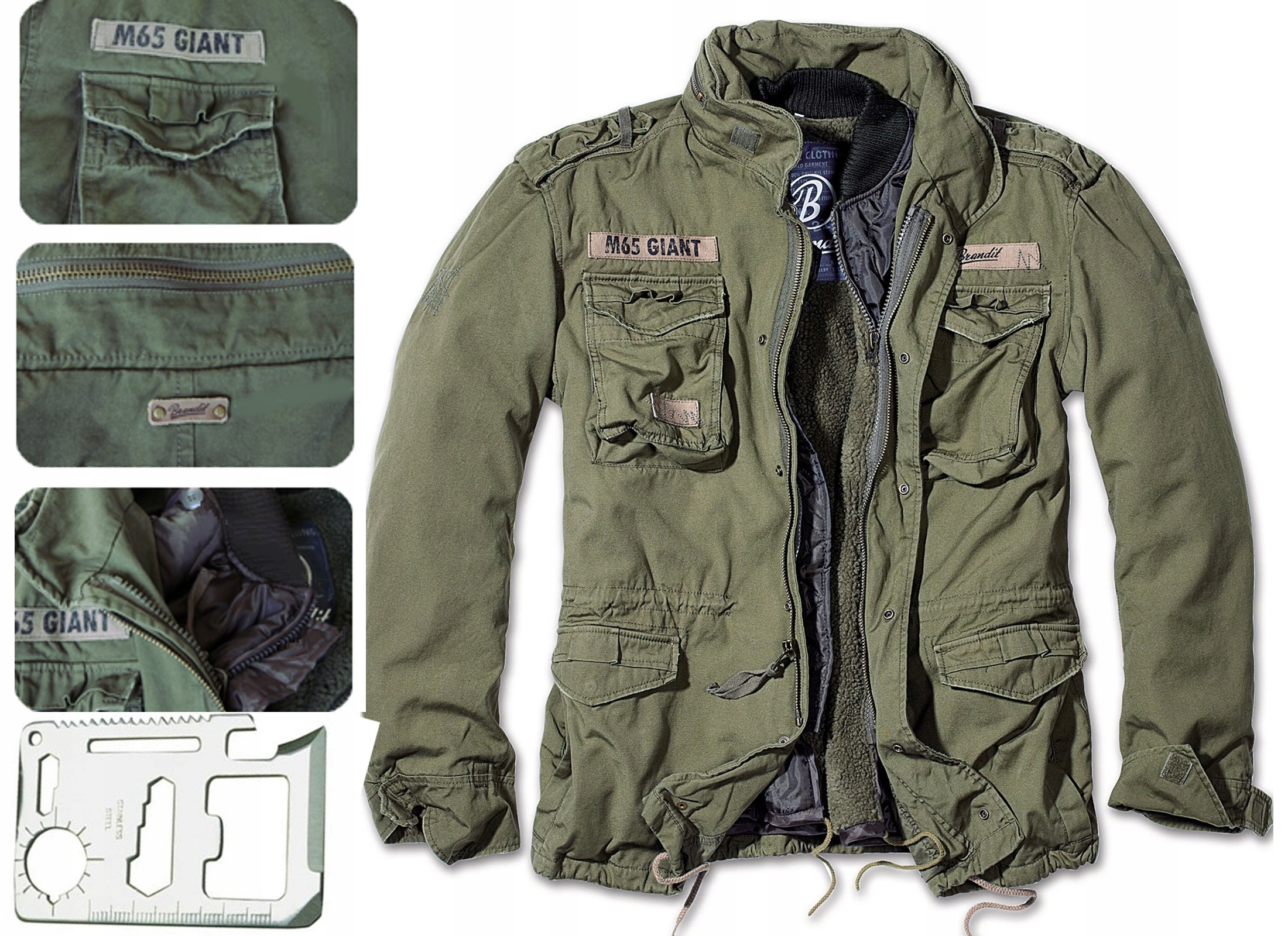 

Nowy Model Kurtka M65 Giant 3w1 Parka Brandit XL