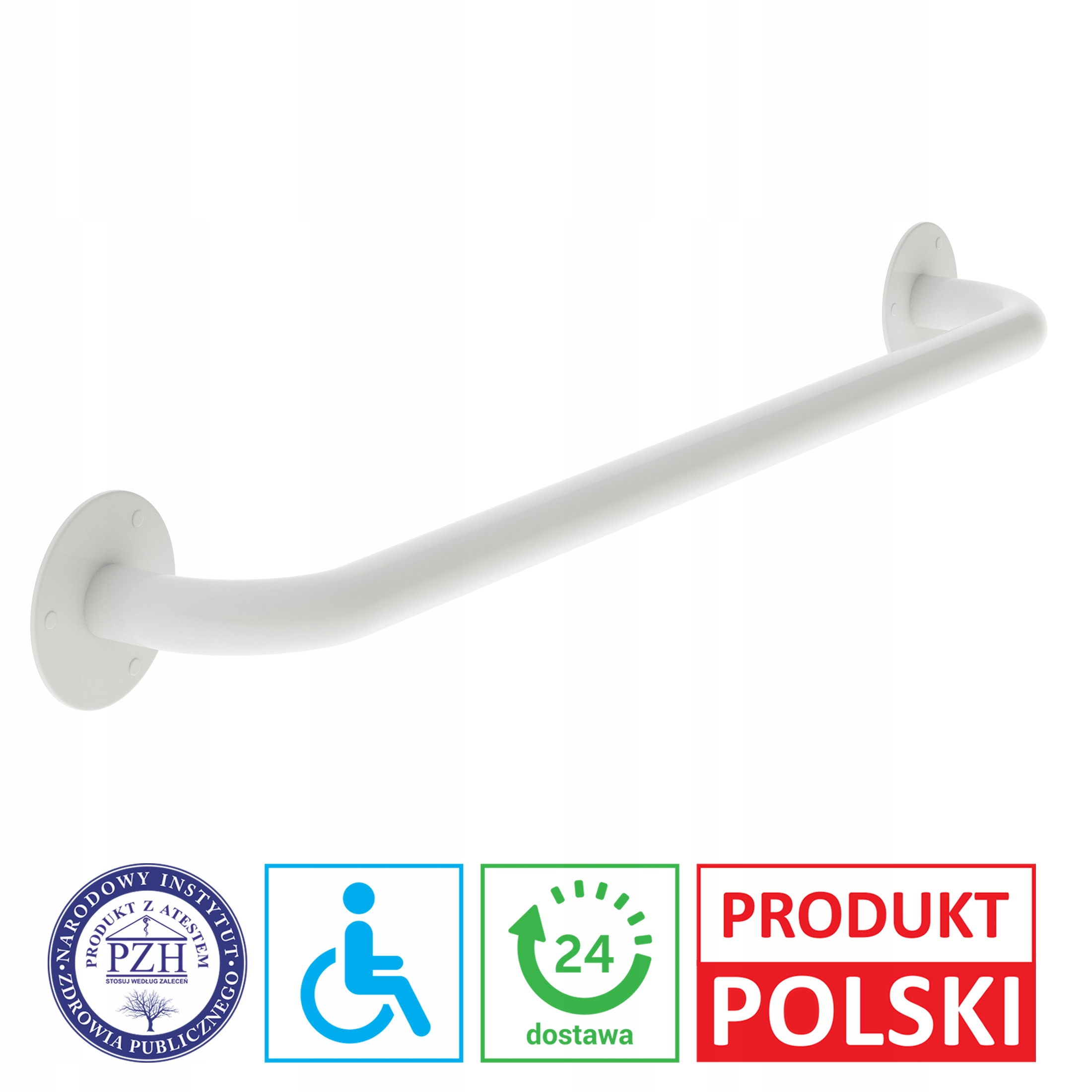 

Uchwyt, poręcz prosta dla inwalidów 80cm toaletowa
