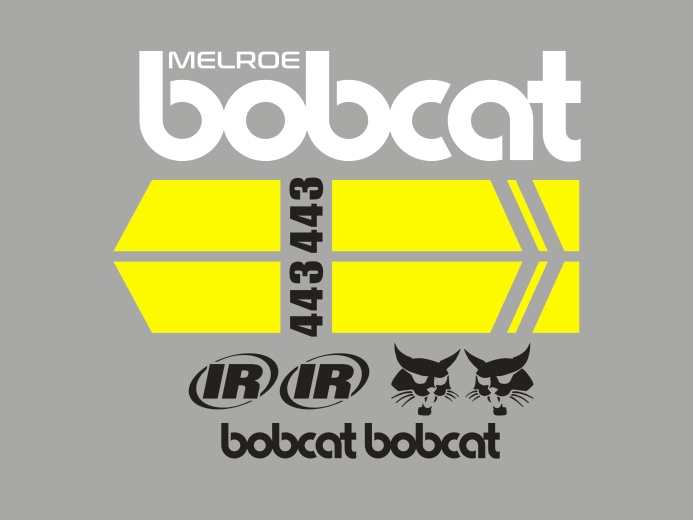 Samolepky s nálepkou Bobcat 443