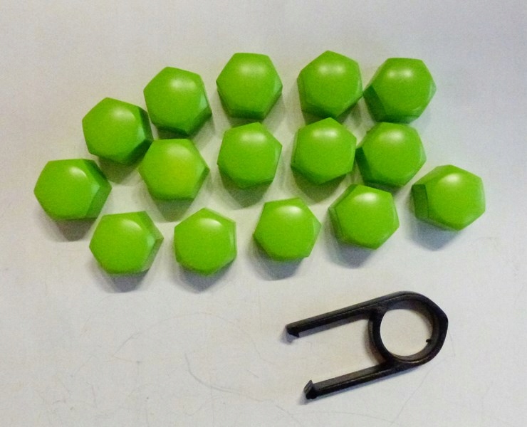 

Nasadki Nakładki Na Śruby Felg 17 mm Zielone Green