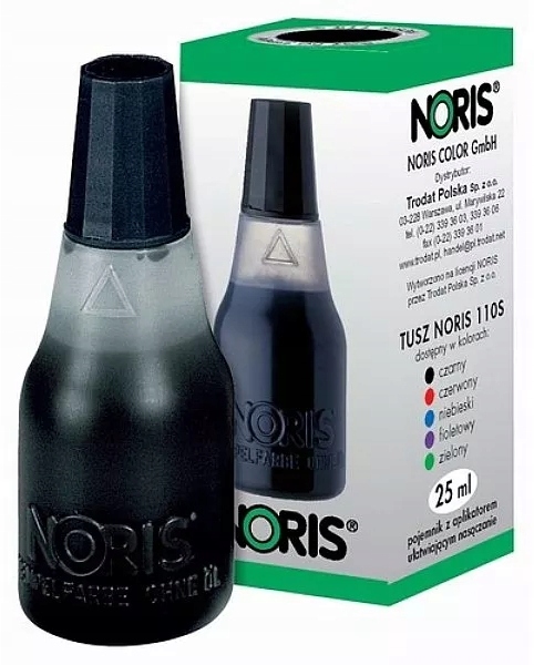 TRODAT tusz do stempli pieczątek NORIS 110S czarny