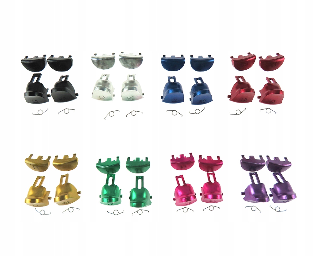 Przyciski pada PS4 Alu R1 L1 R2 L2 JDS-040 Czarne Kod producenta WLG-001986