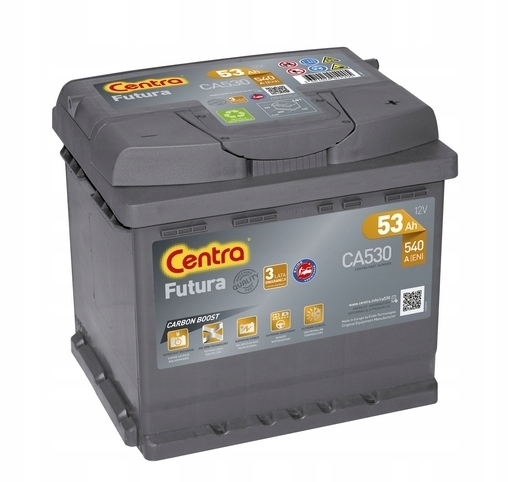 Akumulator Centra FUTURA CA530 12V 53Ah 530A