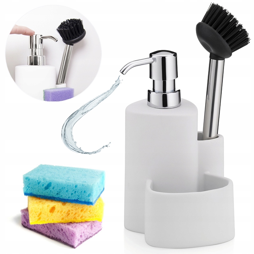 

Zestaw do mycia naczyń 22cm Dozownik 350ml Ceramik