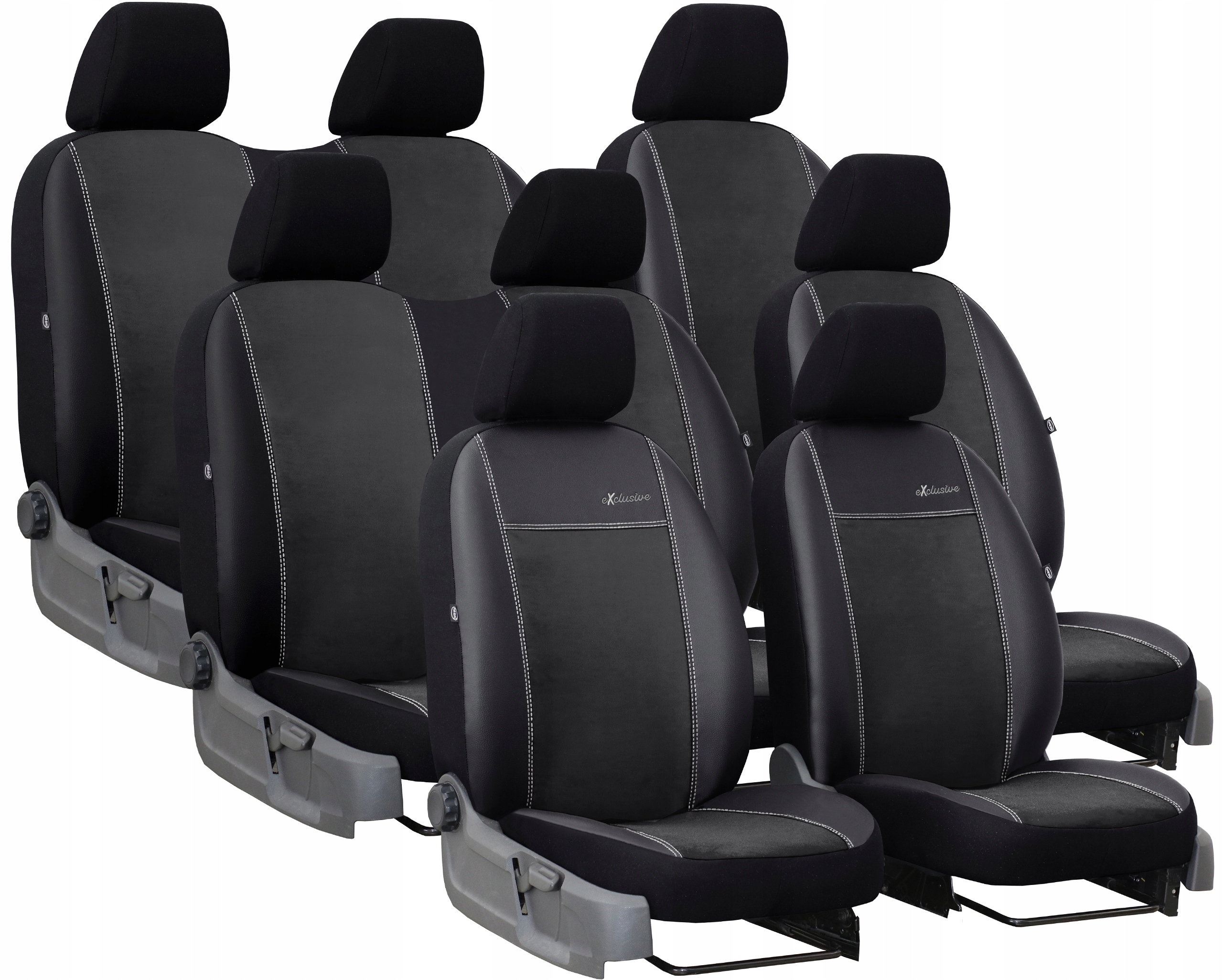 Kompletní Kožené Potahy Na Sedadla Mercedes Vito W639 8m