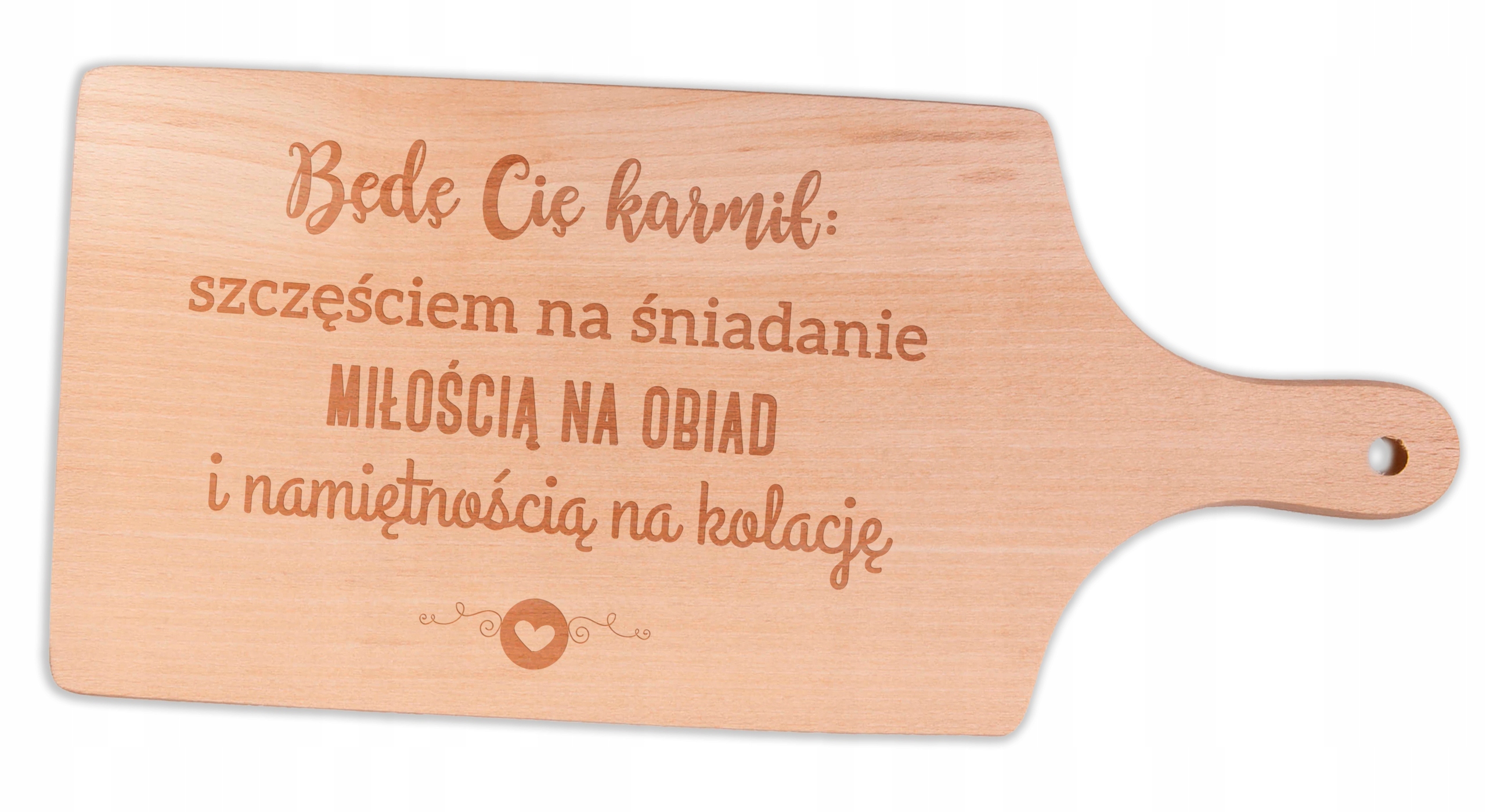

Deska (37x17cm) + Grawer prezent Walentynki G11