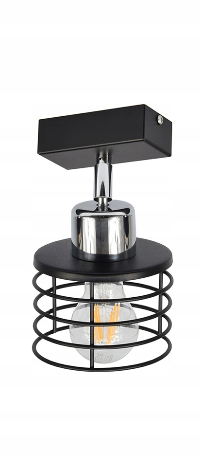 LAMPA SUFITOWA PLAFON ŻYRANDOL EDISON LOFT LED Styl nowoczesny