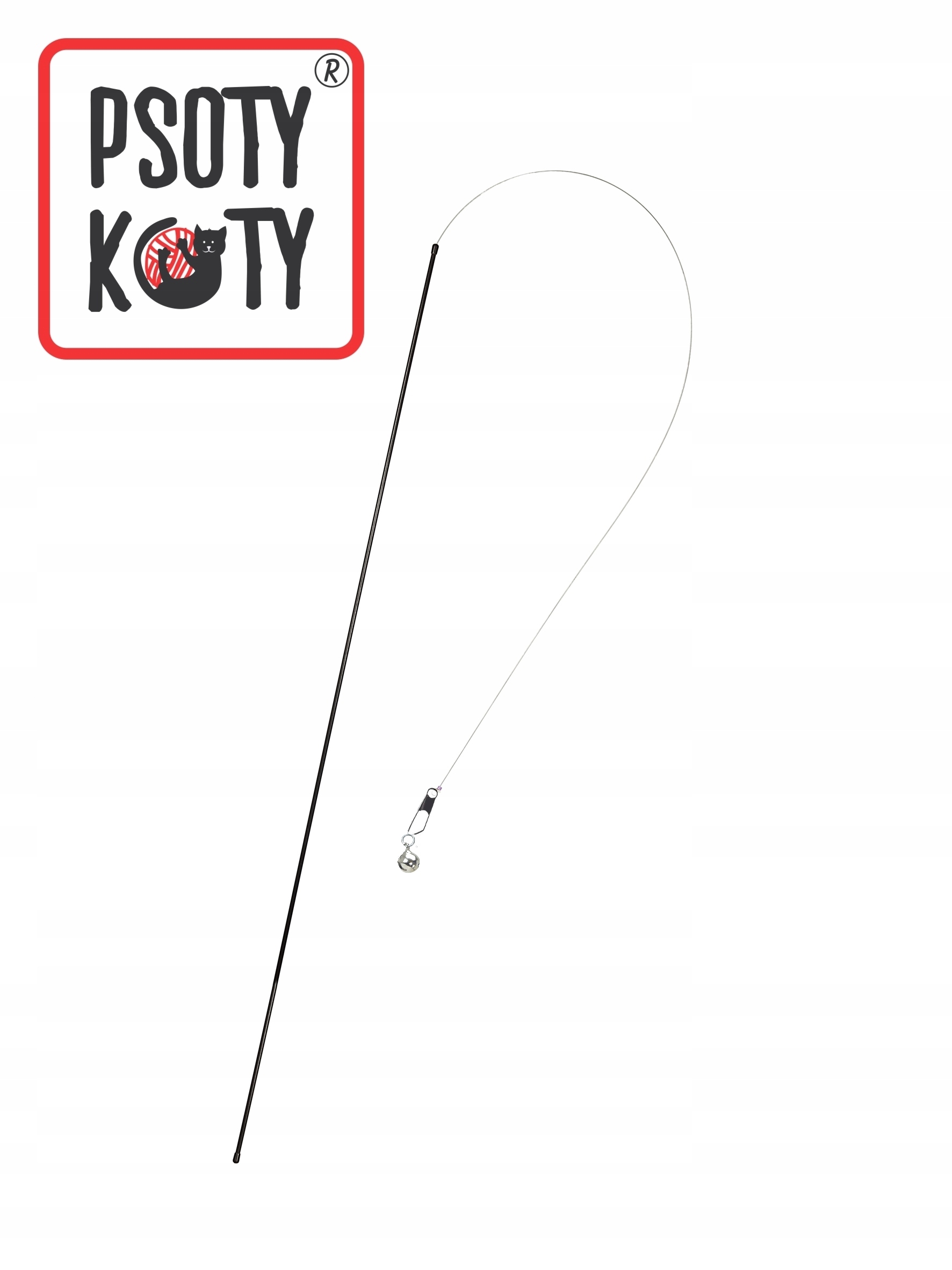 

Psoty Koty Wędka tele. 1-2m z dzwo. bez zawieszki