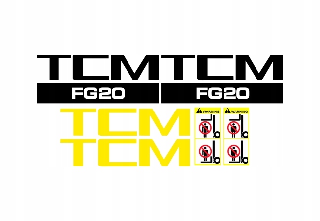 Naklejki oklejenie - TCM FG20