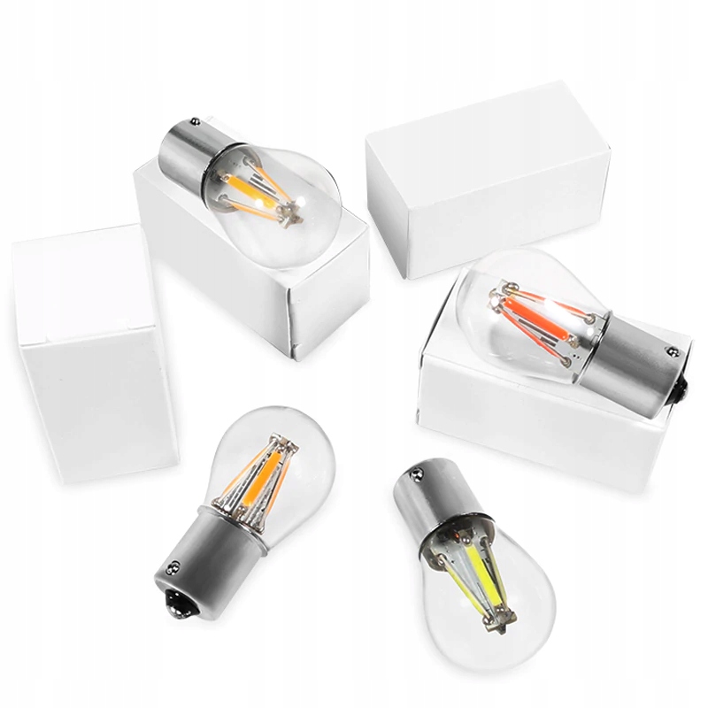 ŻARÓWKA LED 4 COB FILAMENT P21W R10W BA15S 12V 24V Producent inny