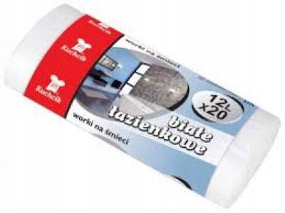 

Worki Worek Na Śmieci Białe Łazienkowe 12L 20szt