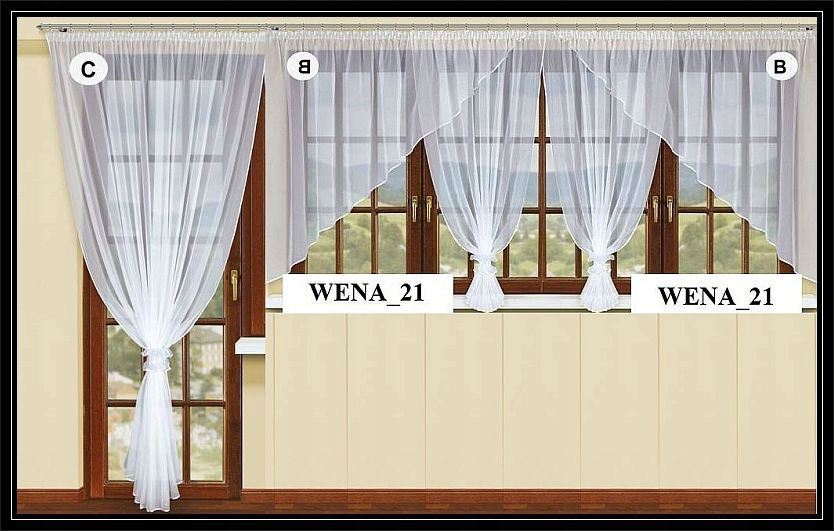 

Komplet Balkon Karnisz Do 5 m+FIRANKA Na Okno 7m