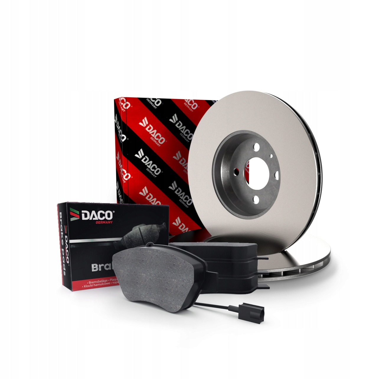 Диски + колодки передние DACO FIAT ALBEA, DOBLO, BRAVO