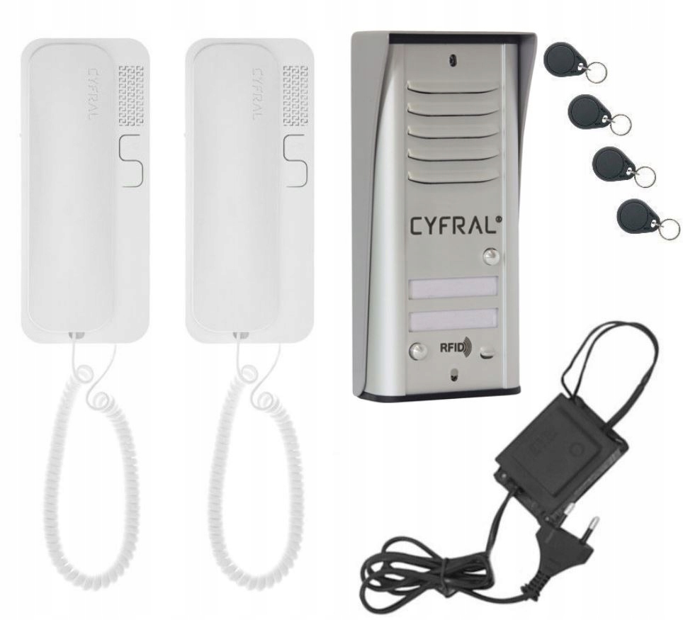 Súprava interkomu Cyfral Cosmo R2 strieborná