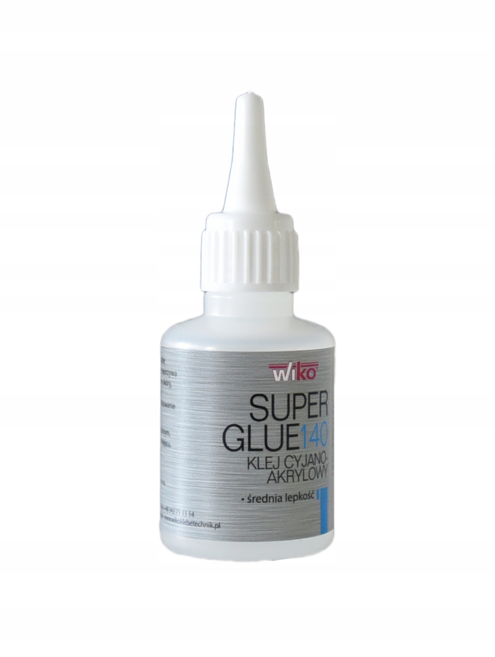 

Klej cyjanoakrylowy Glue 140 Wiko 50g