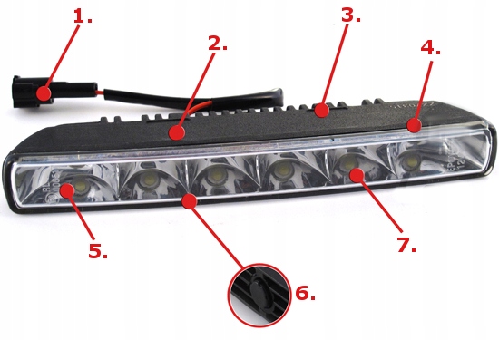 M-Tech LDO725 OSRAM светодиодные дневные ходовые огни