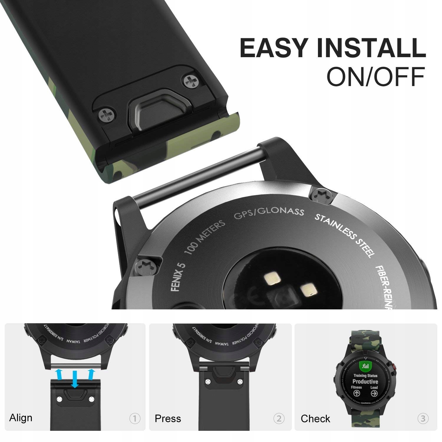 Silikonowy Pasek do Garmin Epix 2 Materiał paska guma