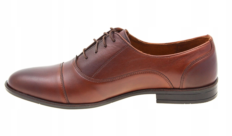 RAMZES WIZYTOWE BUTY SKÓRZANE POLSKIE 086 BRĄZ 42 Marka inna