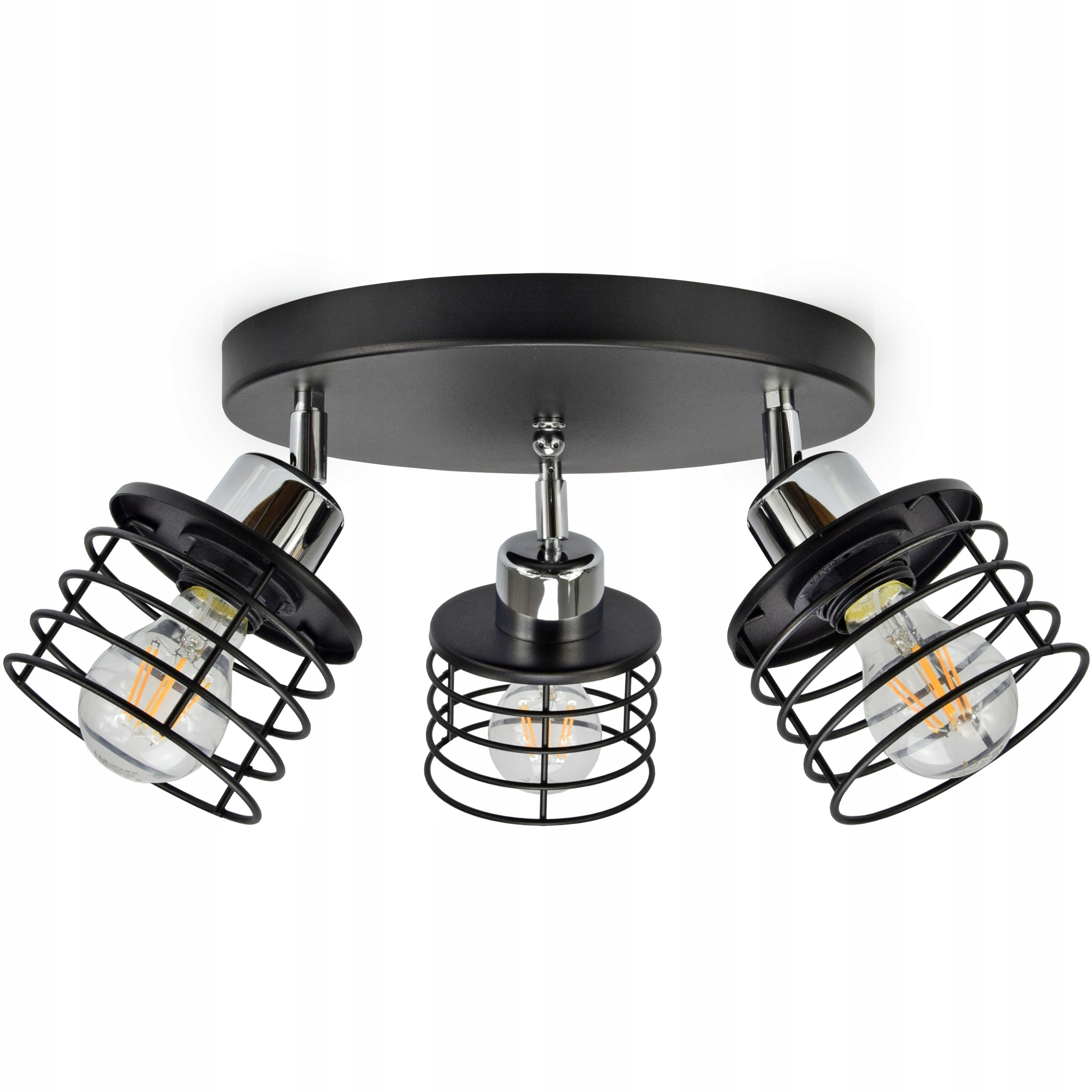 

Lampa Sufitowa Plafon Żyrandol Edison Loft Led