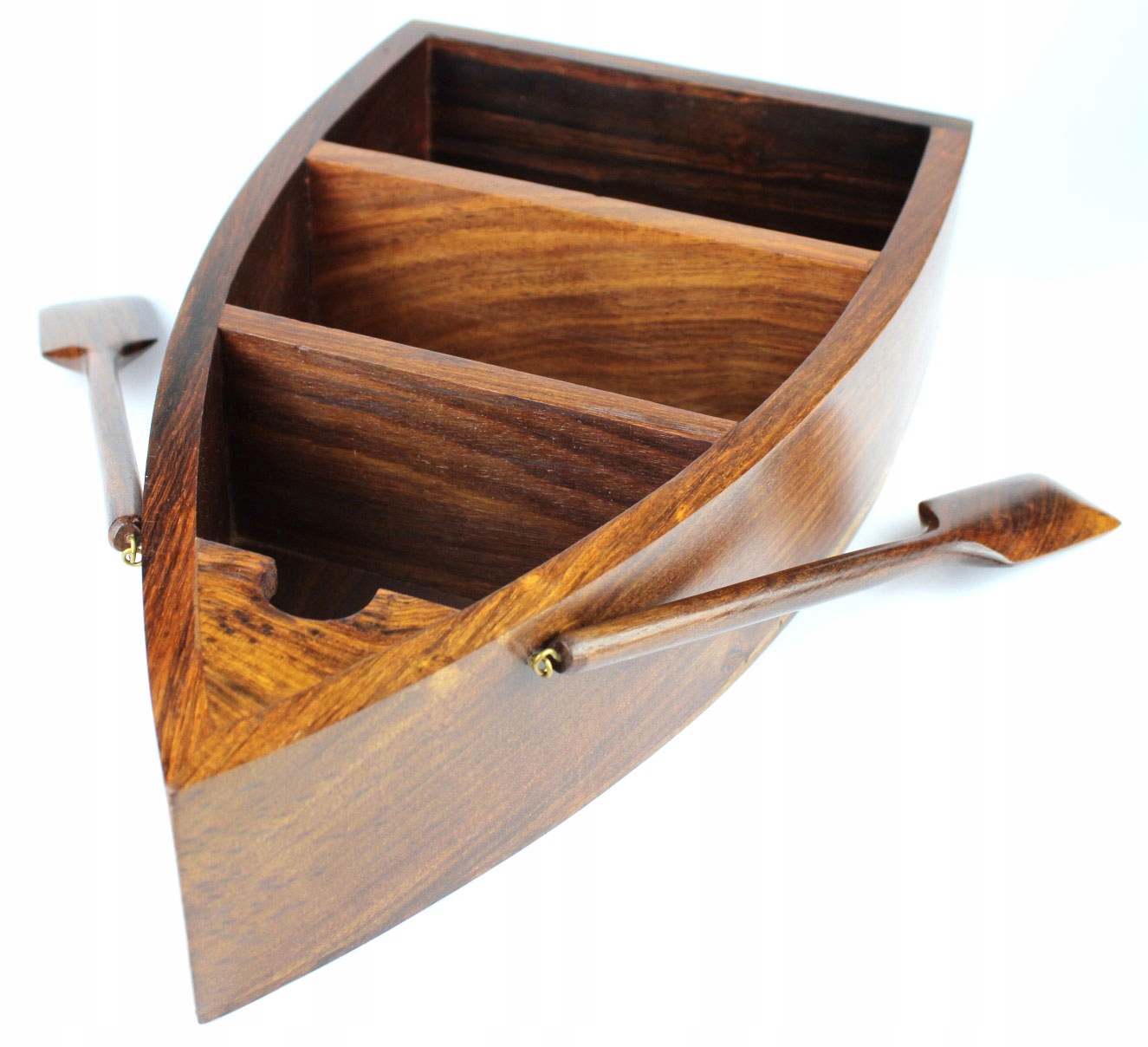 DREWNIANA SZAFKA PÓŁKA ŁÓDKA Z WIOSŁAMI NA PREZENT Model MIS-0432
