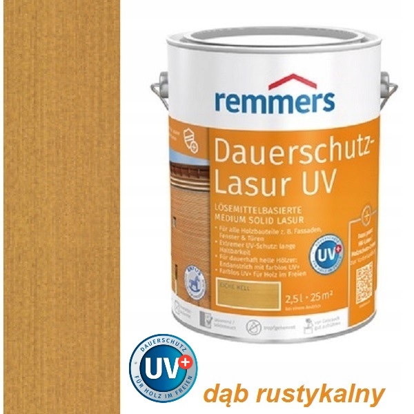 

Dauerschutz Lasur Uv+ Remmers 5 l Dąb Rustykalny