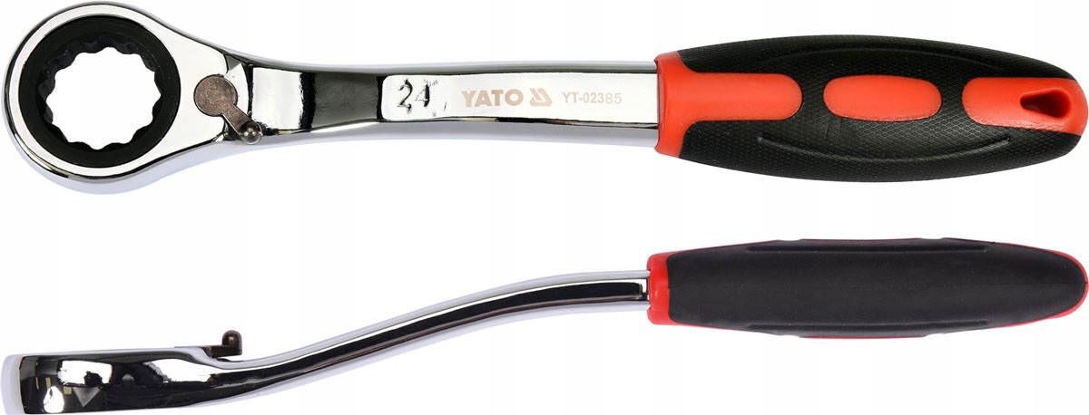 

Yato Klucz Oczkowy 24mm Grzechotka Odgięty CrV