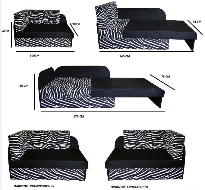 TAPCZANIK DZIECIĘCY KUBUŚ narożnik tapczan łóżko Kolekcja Kubuś